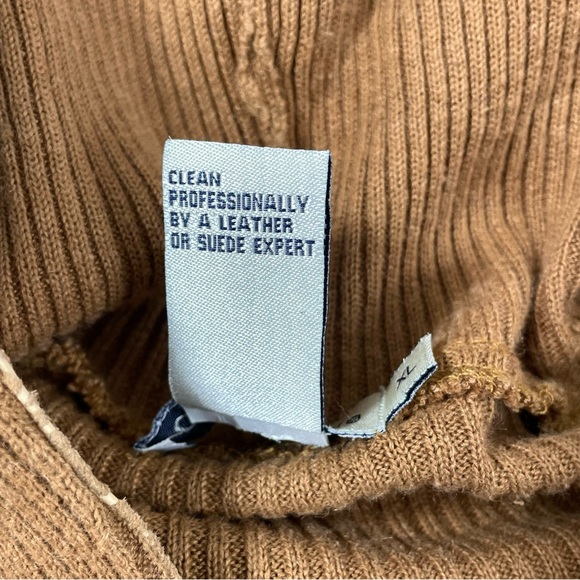 CALLI CALI’s Floral Boho Leather Suede Hoodie Sweater Zip Up Jacket Women’s XL - Picture 6 of 15